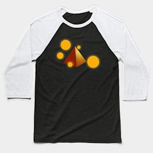 Pyramid surrounded by sun stars Baseball T-Shirt